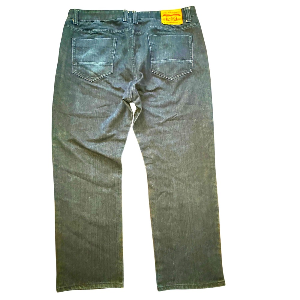 Switch Remarkable Premium Denim Mens Jeans Dark Wash Straight Leg RN161070 40x32